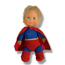 Vintage 1976 Baby Superman Doll Amsco Milton Bradley Blonde Boy Doll Toy picture