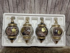 Bradford Editions Woodland Tranquility Deer Ornaments Set of 4 Issue 1 New COA picture