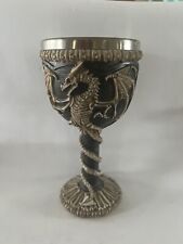 Dragon Goblet Wine Chalice - Celtic Fantasy Cup picture