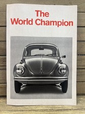 Volkswagen brochure 1972 The World Champion Most Produced Car Ever VW BEETLE BUG picture