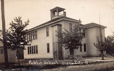 J70/ Jerry City Ohio RPPC Postcard c1910 Public School Building 342 picture