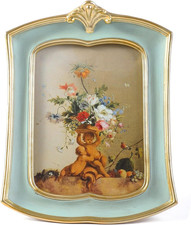 Vintage Picture Frame 5X7 Antique Ornate Photo Frame Tabletop and Wall Hanging picture