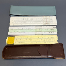 3x Vintage German Albert Nestler 0115, 11 ZM Slide Rules Lot Small Pocket picture