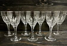 Atlantis Castelo Lead Crystal Portuguese Wine Glasses 6 3/4” Set Of 7 picture