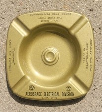 Vintage Metal Lima Ohio Westinghouse Aerospace Division Ashtray picture