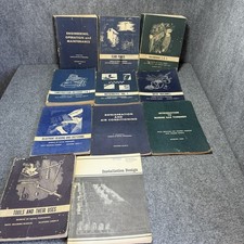 Vintage US Navy Rate Training Manuals Lot Machinery Tools Blueprints Engineman picture