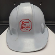 Vintage Kansas City Southern Lines Hard Hat Safety Helmet KCS Memorabilia 1995 picture