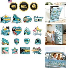16Pcs Bahamas Refrigerator Magnets Kitchen Decoration Sets Tropical Bahamas S... picture