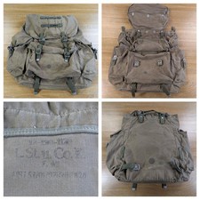 Vintage West German Bundeswehr Canvas Rucksack 1961 L. Stromeyer Early Cold War picture