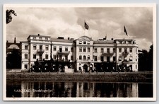 Karlstad Sweden Stadshotellet City Hotel Vintage Äkta Foto RPPC Postcard picture