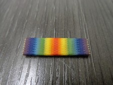 World War 1 WWI US WORLD WAR ONE VICTORY Ribbon Brass Backing picture