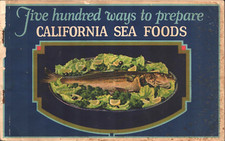1935 CALIFORNIA SEA FOODS vintage regional cookbook FIVE HUNDRED WAYS TO PREPARE picture