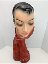 Mid Century Christian Dior Advertising Mannequin ~ Surreal Vintage Plaster Bust picture