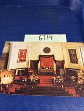 WATERLOO IA IOWA Grace United Methodist Church Sanctuary Vintage postcard GT14 picture