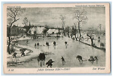 Budapest Hungary Postcard Szepmuveszeti Muzeum Jakob Grimmer Winter c1940's picture