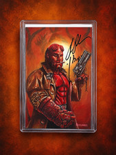 Cerberus Artist Showcase Leather Cover Niedlinger Hellboy ~ Sig by Ron Perlman picture