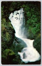 Anchorage Alaska Thunderbird Falls Scenic Natural Landmark Chrome Postcard picture