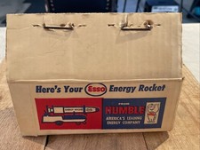 VINTAGE HUMBLE ESSO ENERGY ROCKET TOY GAS OIL Service Station Giveaway In Box TX picture