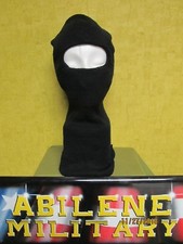 US MILITARY ISSUE ARMY BALACLAVA SURPLUS BLACK WOOL HOOD HAT MASK COLD WEATHER picture