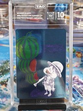 Monkey.D.Luffy 2026 One Piece Natsucomi Summer Metakira Promo TAG 10 WATERMELON picture