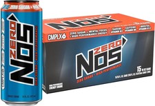 NOS Zero Sugar: High Performance Energy, Drink 16 Fl oz (Pack of 15) picture