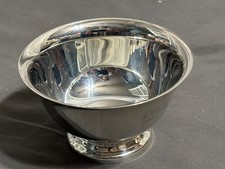 1967 New Orleans MARDI GRAS Krewe Pegasus PARTY FAVOR Silver Nut Candy BOWL DISH picture
