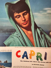 1950 Original Esquire Article The Island of Capri Richard Joseph picture