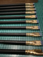 10 - Blackwing “Calder” Black Pencils, Gold tops, Gray Erasers, QC Seconds picture