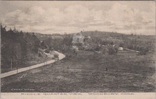 Middle Quarter View Woodbury CT Rural Road Landscape Aiken 1911 Postcard picture