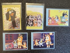 2018 Panini Bluey Sticker Card Lot Of 5 Mint-NM picture