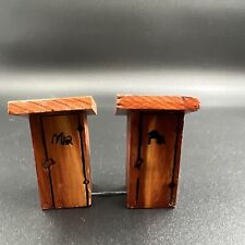 Vintage Ma And Pa Outhouse Salt And Pepper Shakers Big Walker Lookout, VA picture