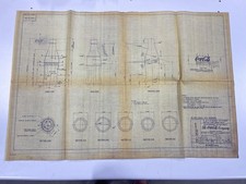 1958 Coca-Cola Bottle Original Factory Engineering Blueprint Drawing PS-151 picture