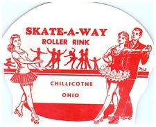 Rare MJS Signed 1940s Roller Skating Rink Sticker Chillicothe OH s20 picture