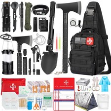 Survival Kit, 262Pcs Survival Gear and Supplies with First Aid Kit Pouch and picture