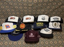 Vintage Railroad Trucker 11 Hat Lot Erie Lackawanna Montour RR Wabash DT&I  611 picture