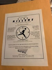 Original 11-8 1/4'' Time killers Strata black and white arcade game FLYER AD picture