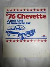 Vintage 1976 Cherolvet Chevy Chevette American Car Advertising Sign Table Top picture