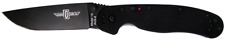 Ontario Knives RAT 1A Liner Lock 8871 Black AUS-8 Black G10 picture