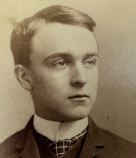Baltimore,MA Antique Cabinet Card Photo 1890s Handsome Young Man Suit Fashion picture