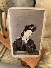 Antique CDV Lottie Clifford Actress Gurney New York 1864-66 2c Revenue Stamp picture