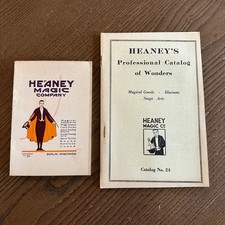 Antique Heaney Magic Company Catalogs No 24 & 25 Berlin Wisconsin Illusionist picture