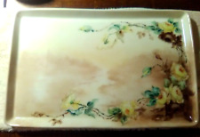Vanity Tray 1910 Antique Porcelain hand painted picture