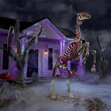 8.5FT Grave & Bones LED Undead Horse Halloween Skeleton Yard Decor picture