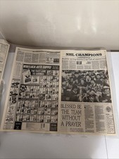Laminated Pittsburgh Press NHL Champions Penguins Commemorative Section (1991) picture