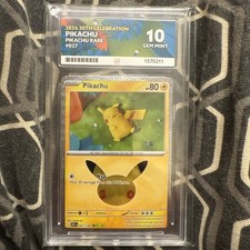 Pikachu 027/128 ACE 10 30th Celebration Pokemon Card Game picture