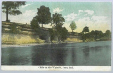 pk10432:Postcard-Vintage View of the Cliffs on the Wabash,Peru,Indiana picture