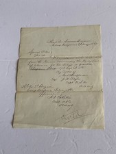 CIVIL WAR ORDER CAMP CALIFORNIA 1862 SUMMER’S DIV. CHAPLAIN GRANTED LEAVE 57h NY picture