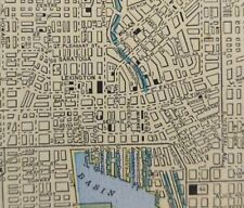 Vintage 1893 BALTIMORE MARYLAND Map 14