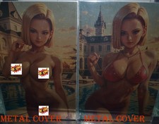 Pictorial Fantasy Cosplay Comics Android 18 Full Gold Metal Cover Set🔥🔥🔥 picture