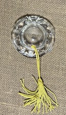 Lenox Lead Crystal Milliner’s Hat Christmas Tree Ornament Pave Jewels Used picture